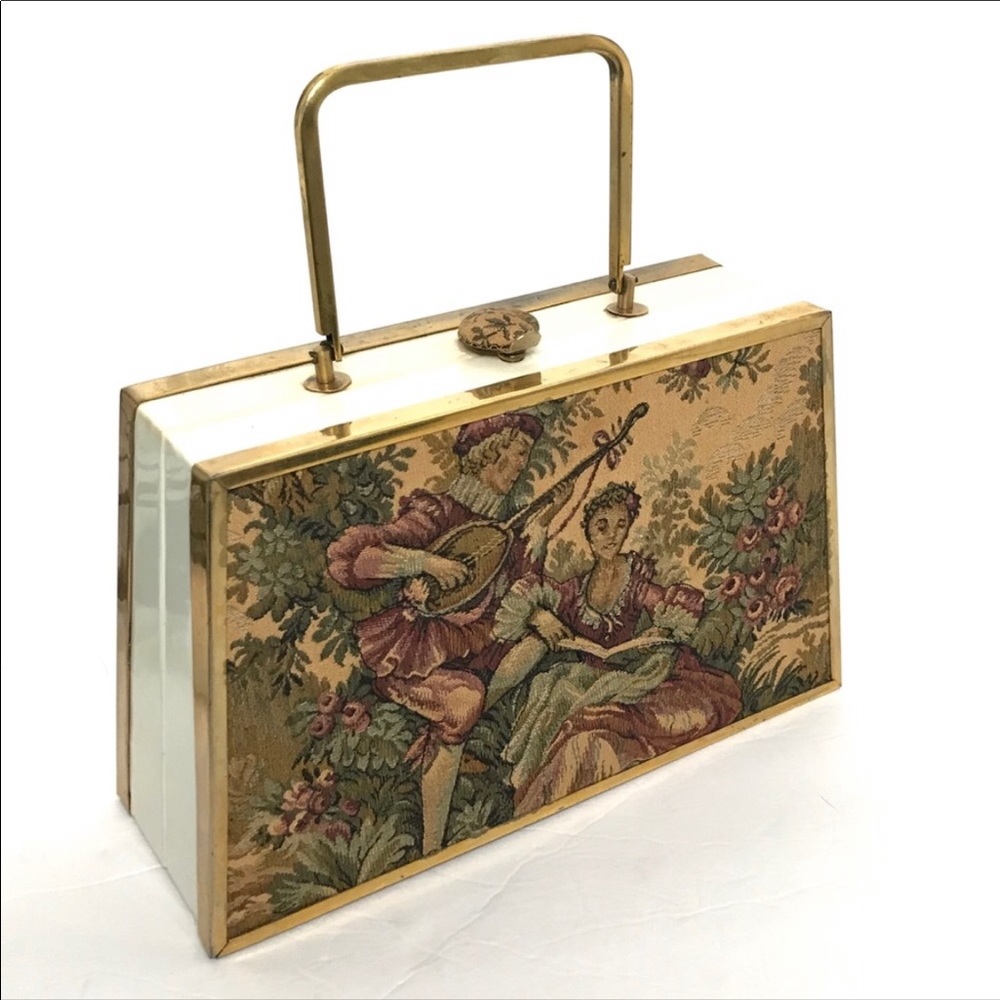 Vintage Renaissance Art Hard Case Purse
